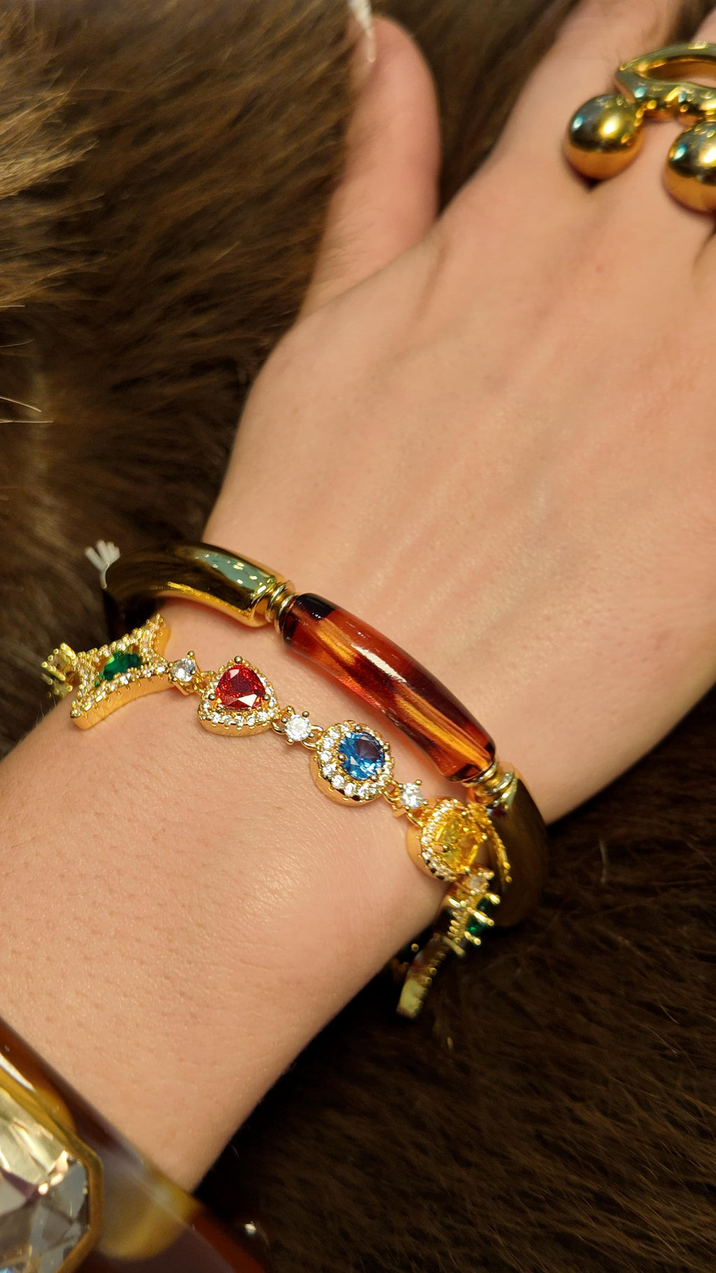 Pulsera Aurora de Piedras Preciosas