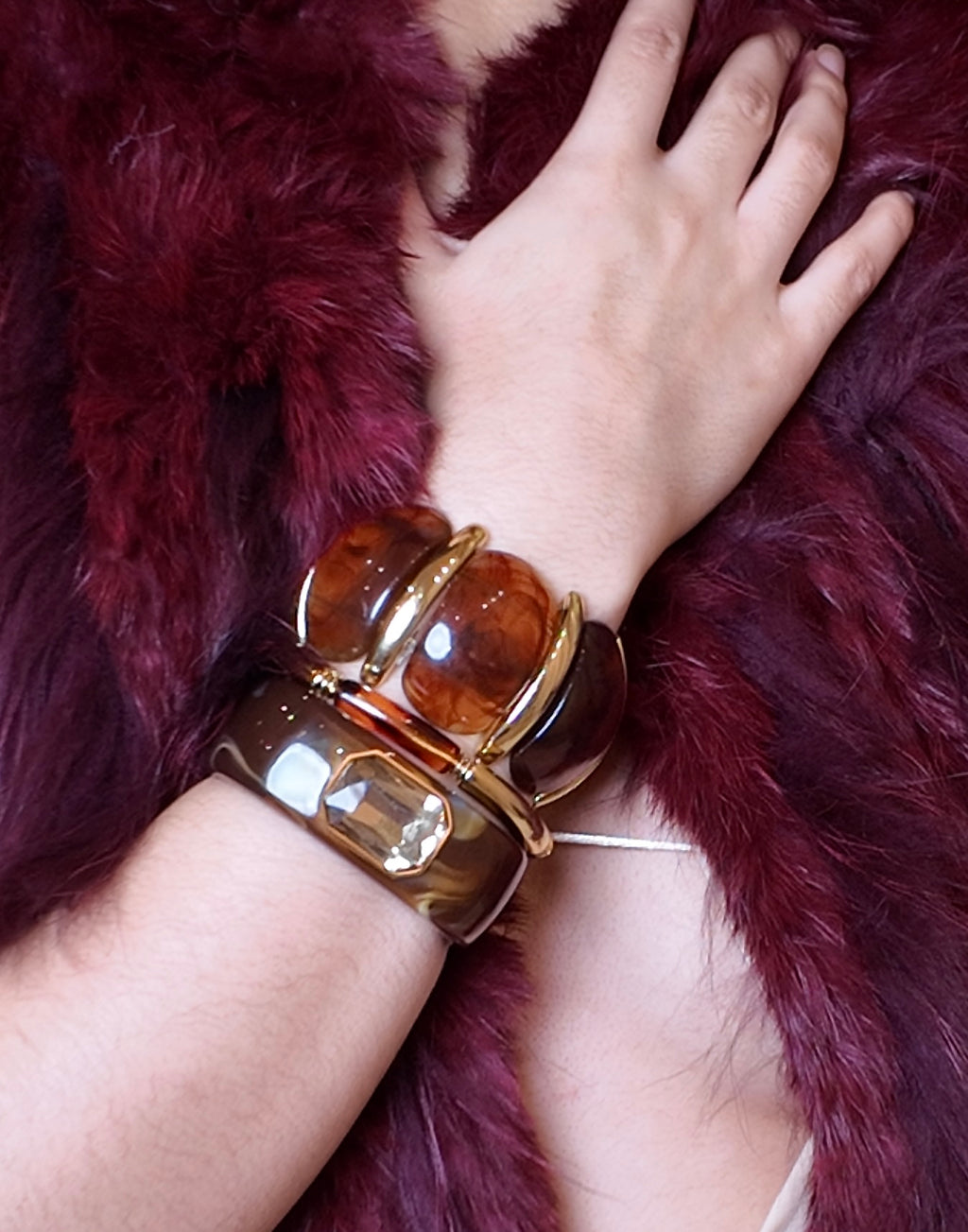 MAROON EMBER BRACELET SET